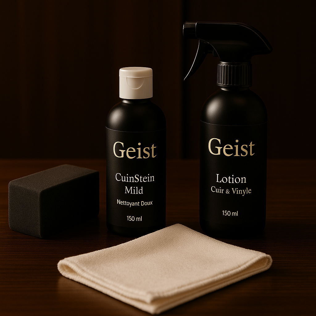 Geist™ 3 Minus – Le kit d’entretien cuir et vinyle idéal pour l’automobile